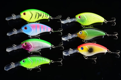 7x 9cm Popper Crank Bait Fishing Lure Lures Surface Tackle Saltwater