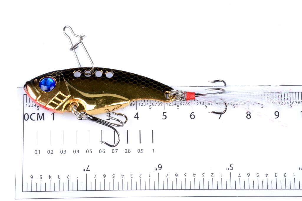 4x 5.5cm Vib Bait Fishing Lure Lures Hook Tackle Saltwater