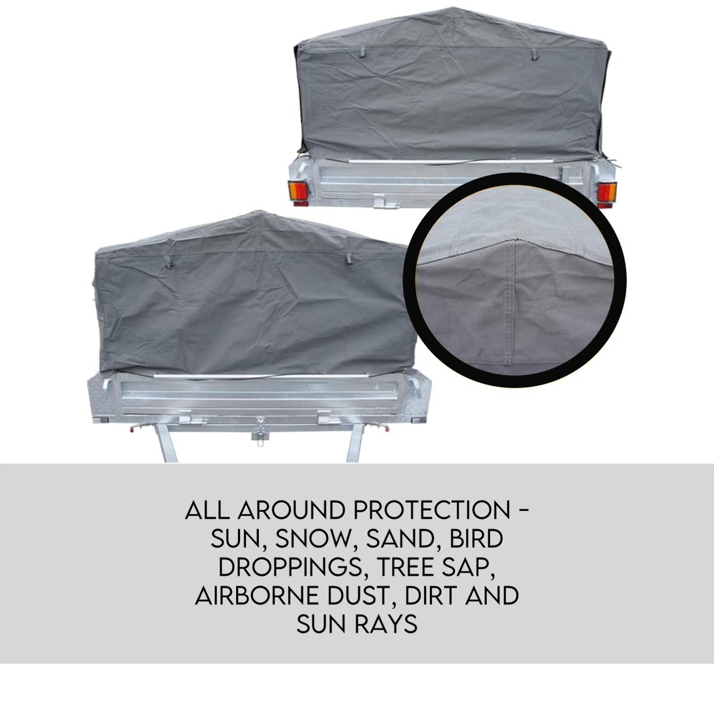 900mm Trailer Cage Canvas Tarp Cover for 6x4 High Quality Cage Universal 3 foot