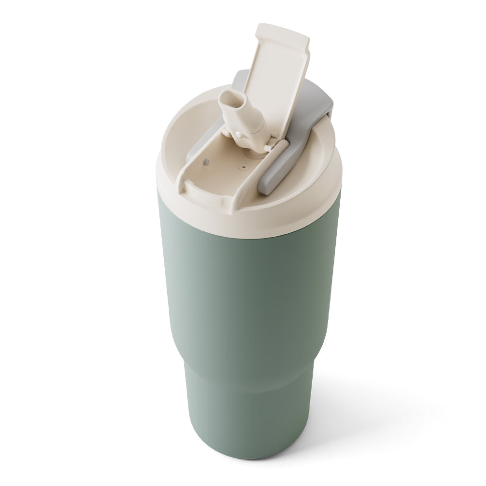 Monbento Travel Mug L - Green Natural