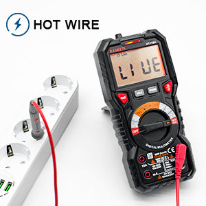 KAIWEETS Digital Multimeter TRMS 6000 Counts Voltmeter Auto-Ranging Fast Accurately Measures Voltage Current Amp Resistance Diodes Continuity Duty-Cycle Capacitance Temperature for Automotive