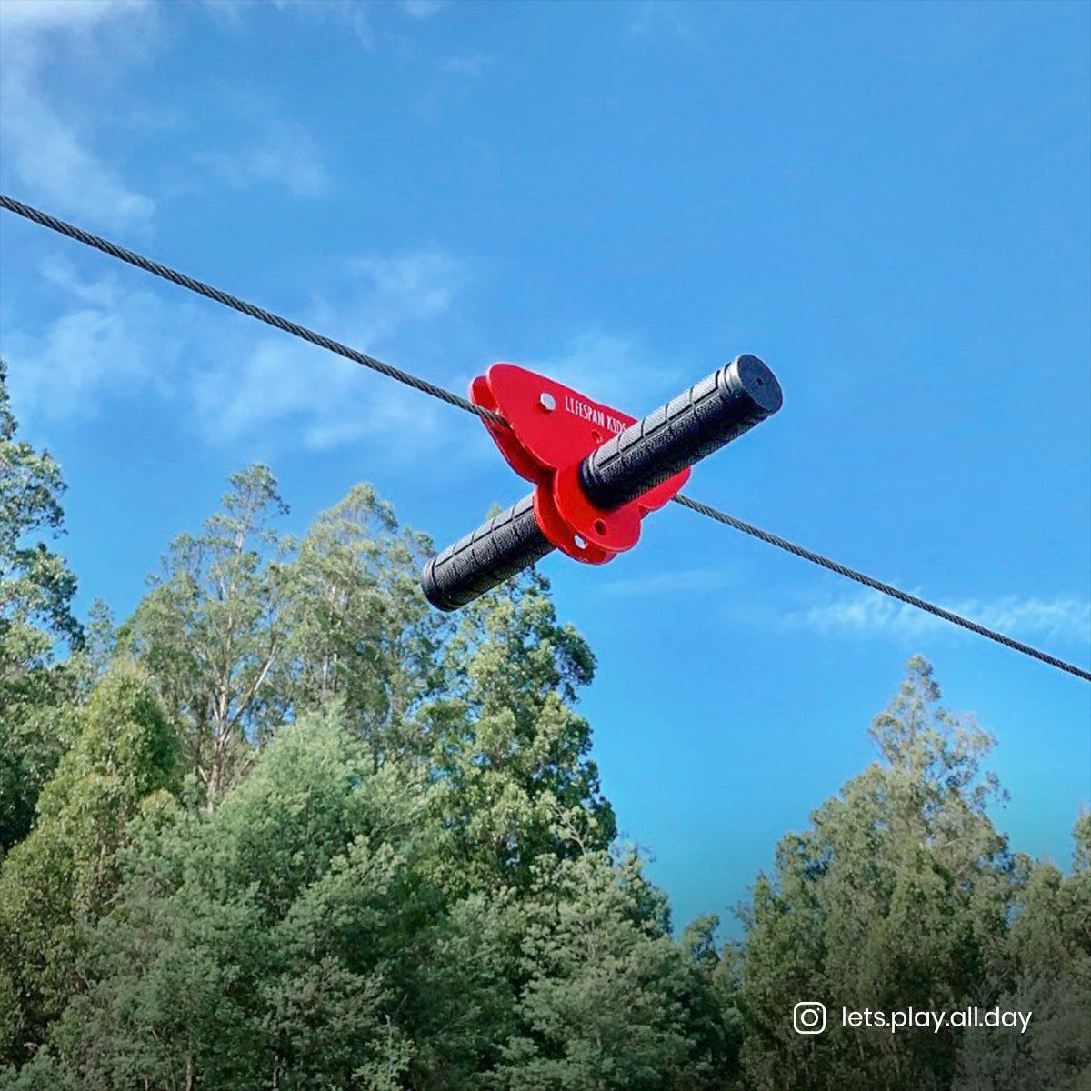 Lifespan Kids Woomera Flying Fox + Red Monkey Swing