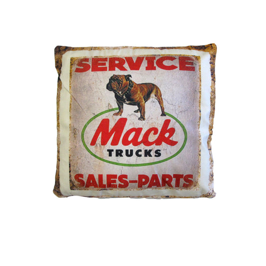 Australian Mancave Retro Cushion Mack Trucks Sales-parts 40 x 40 cm