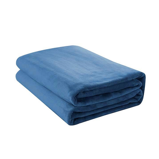 Jason  400GSM Super Soft Micro Fleece Blanket Denim Queen