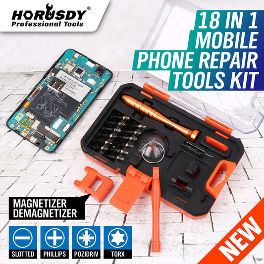 HORUSDY 18 in 1 Mobile Phone Repair Tools Kit Pry Opening Tool Screwdriver