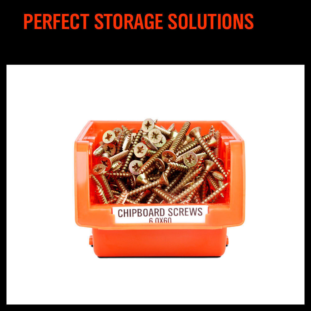 NEW 8 PC Wall Mounted Storage Bins Rack Set Nuts Bolts Organizer Parts 97903 - tools