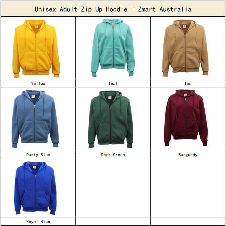 Adult Unisex Zip Plain Fleece Hoodie Hooded Jacket Mens Sweatshirt Jumper XS-8XL, Purple, L