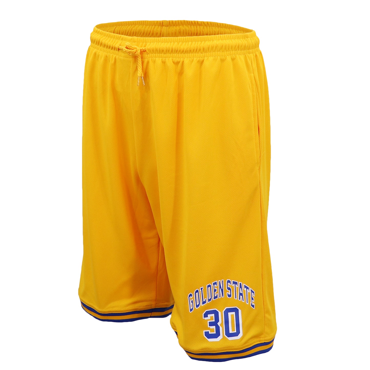 Men's Basketball Sports Shorts Gym Jogging Swim Board Boxing Sweat Casual Pants, Yellow - Los Angeles 24, S