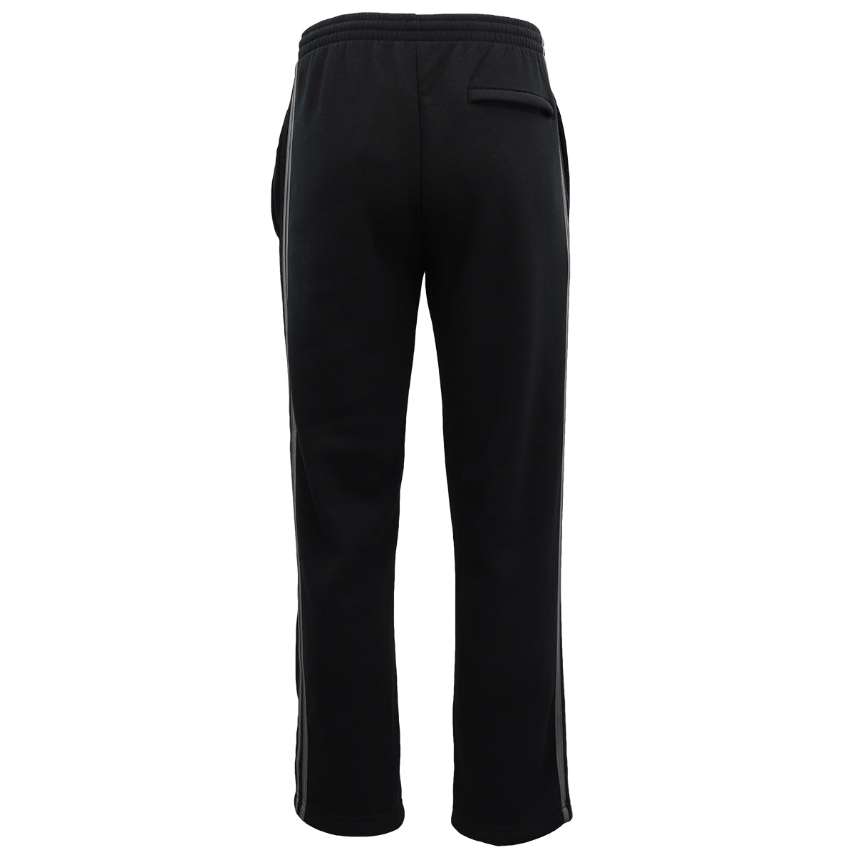 Men's Fleece Casual Sports Track Pants w Zip Pocket Striped Sweat Trousers S-6XL, Black, 3XL