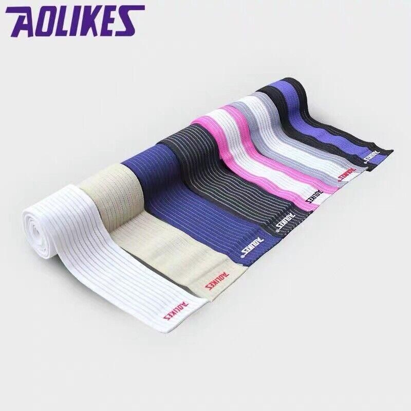Aolikes Wrist Brace Elastic Bandage Support Sport Gym Wrap Fitness Wristband - Black