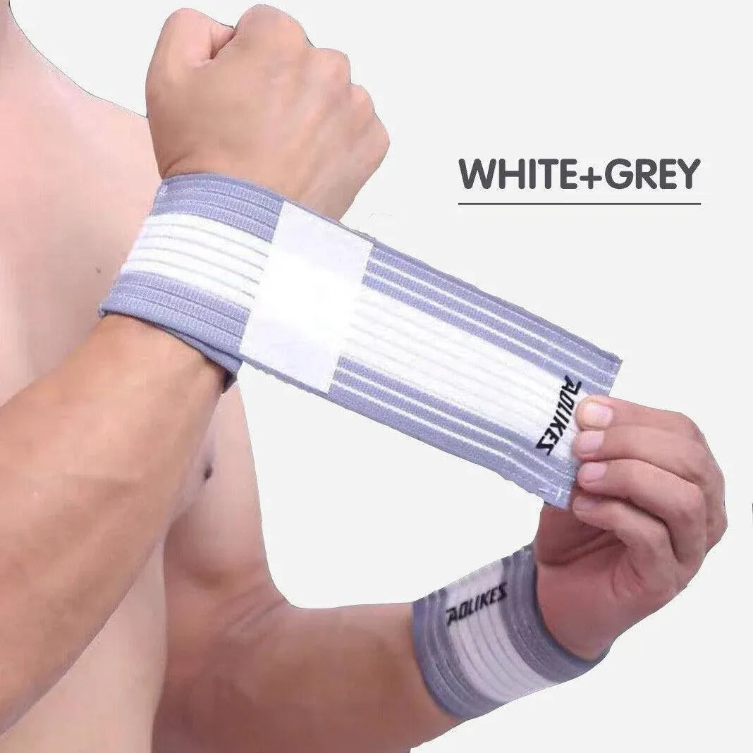 Aolikes Wrist Brace Elastic Bandage Support Sport Gym Wrap Fitness Wristband - Black