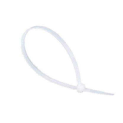 250-1000X Cable Ties Zip Ties Nylon Uv Stabilised Bulk White Clear Cable Tie - 4*200mm 500 PCS