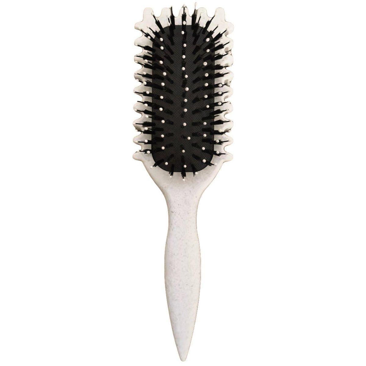 Bounce Curl Defining Styling Brush Air Cushion Comb for Hair Care and Styling - Green