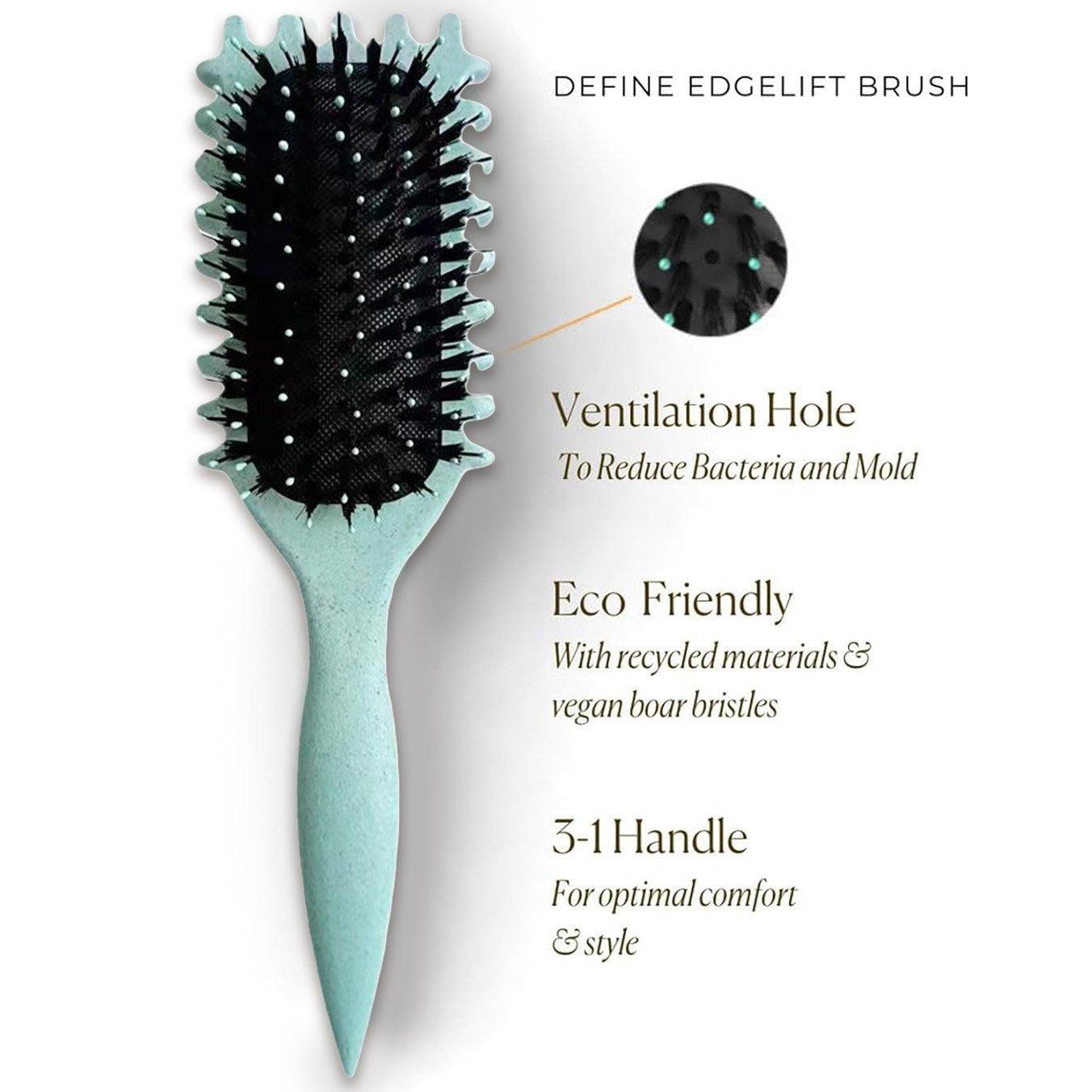 Bounce Curl Defining Styling Brush Air Cushion Comb for Hair Care and Styling - Red