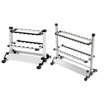 12/24 Hole Multi Functional Fishing Rod Holder Storage Rack Display Organizer - 12Holes