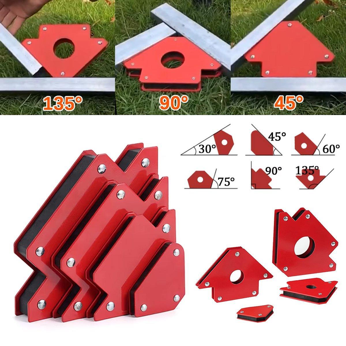 Strong Magnetic Welding Locator Multi-Angle Right Angle Welding Bracket Tool - 75 Pounds