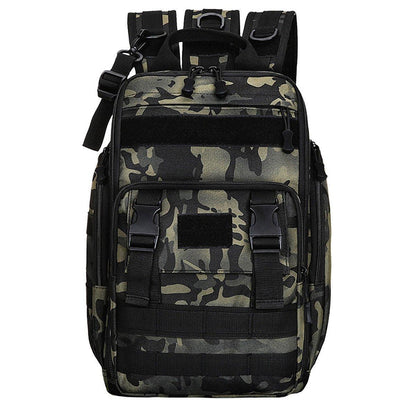 Fishing Tackle Backpack Storage Bag Shoulder Fishing Gear Bags Outdoor Backpack - Black