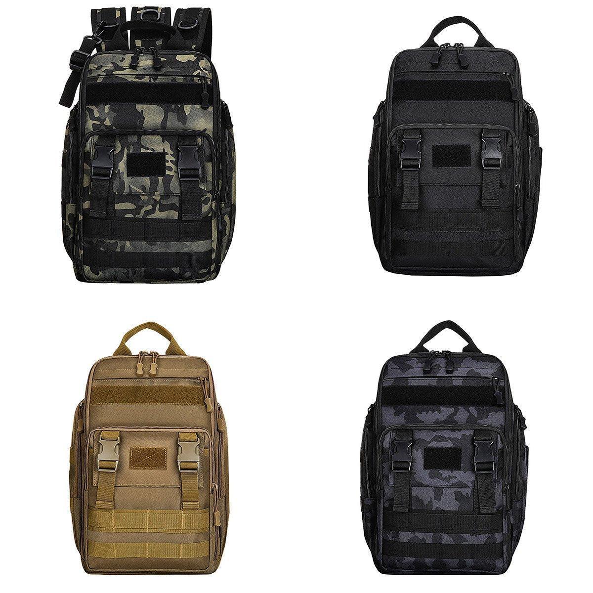 Fishing Tackle Backpack Storage Bag Shoulder Fishing Gear Bags Outdoor Backpack - Night Camouflage