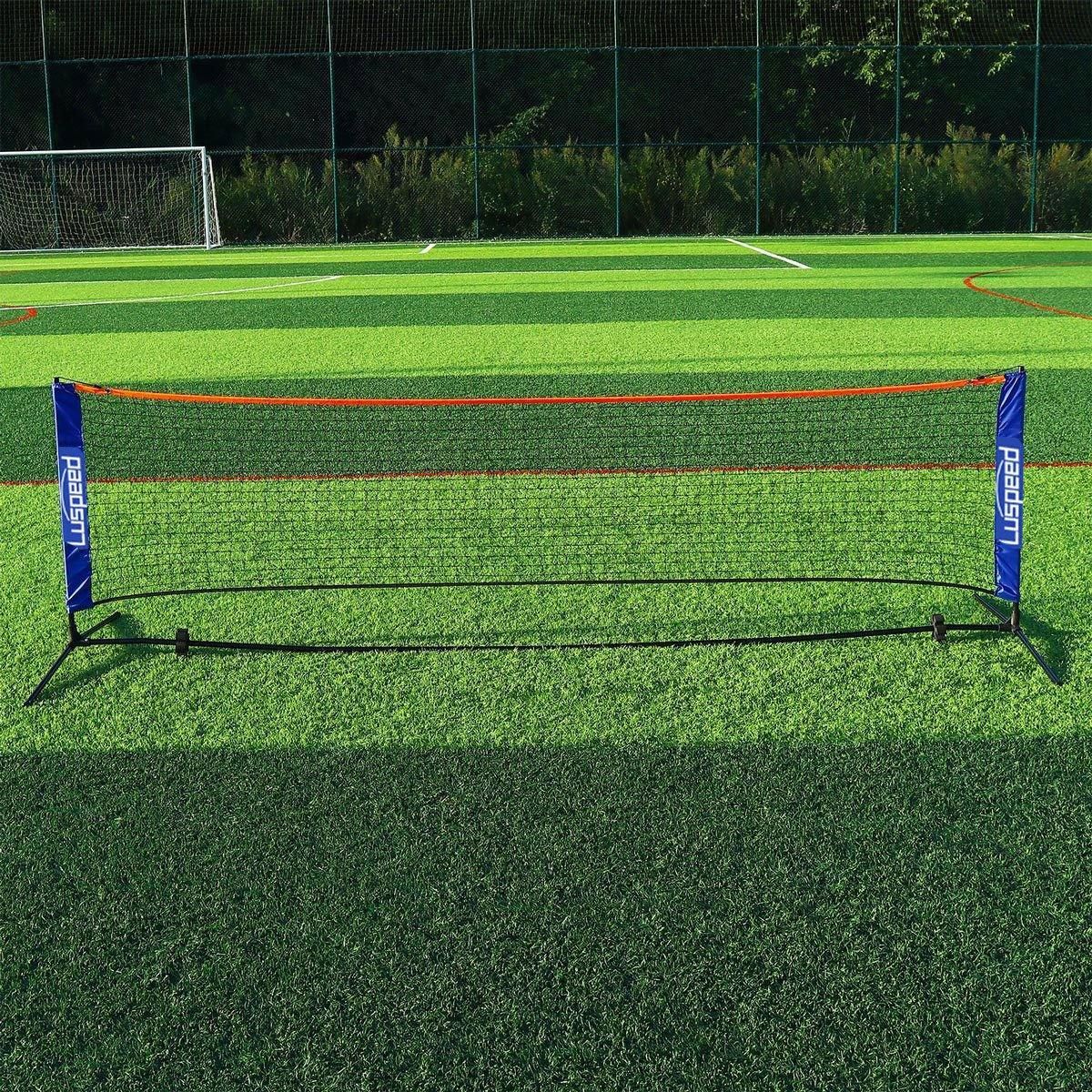 Portable Outdoor Badminton Net Set Easy Setup Adjustable Height Sports Equipment - 3.1M