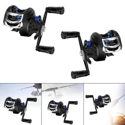 Fishing Reel Anti Frying Line Teardrop Swivel Disc Fishing Gear Spinning Reel - Left hand version