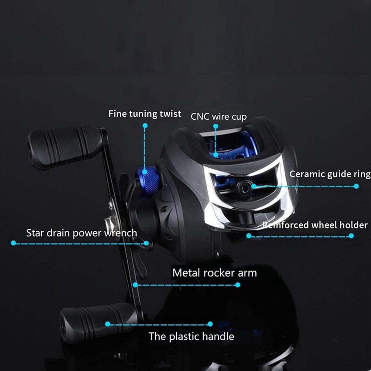 Fishing Reel Anti Frying Line Teardrop Swivel Disc Fishing Gear Spinning Reel - Left hand version