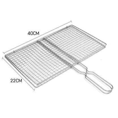 Bbq Fish Grilling Basket Grill Camping Net Meat Vegetable Cooking Kitchen Tool