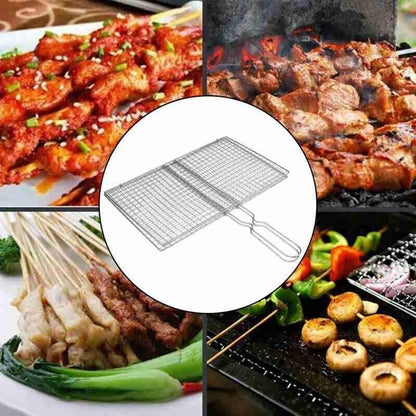 Bbq Fish Grilling Basket Grill Camping Net Meat Vegetable Cooking Kitchen Tool