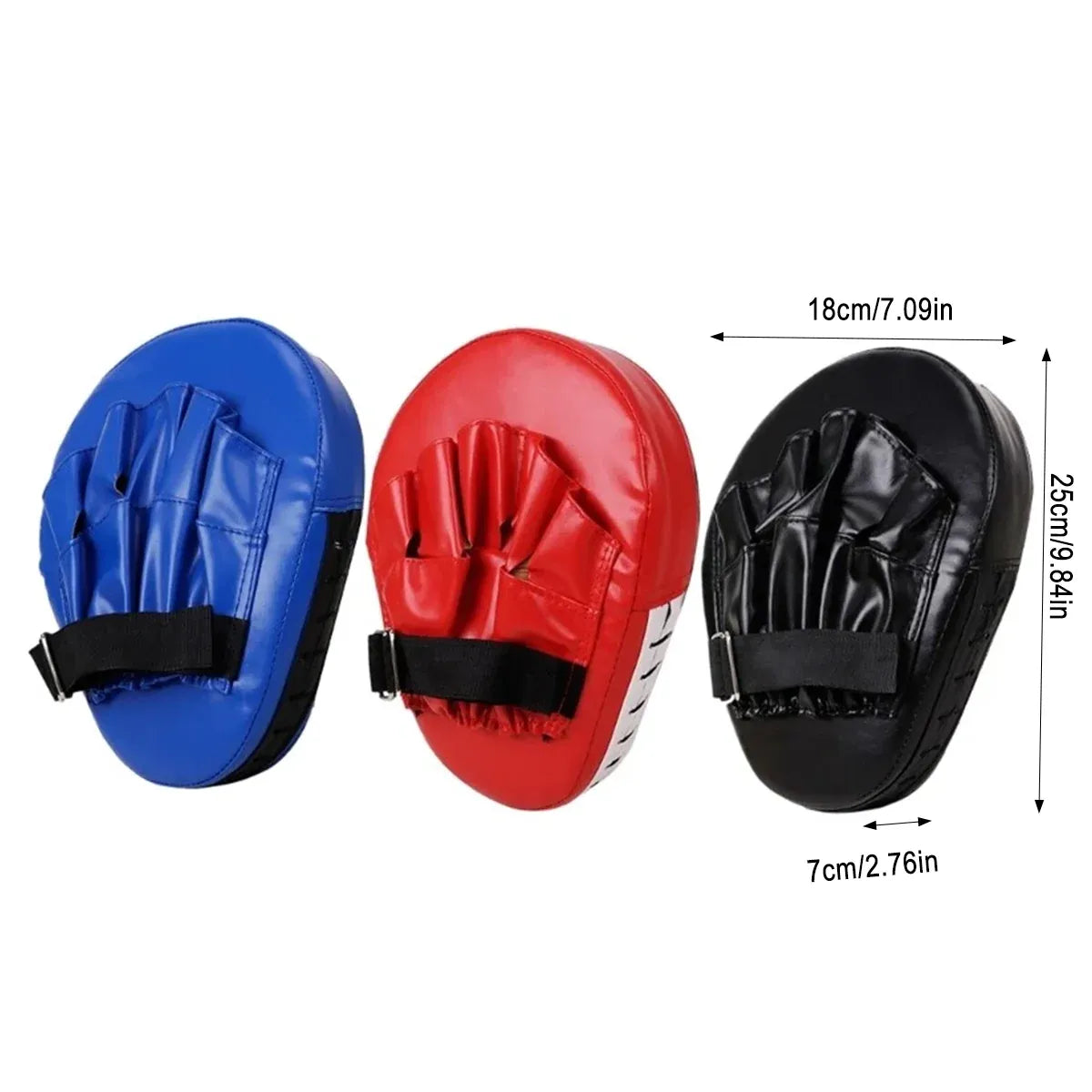3 Colours Taekwondo Boxing Training Hand Foot Target Arc Pad Muay Thai Equipment - Red