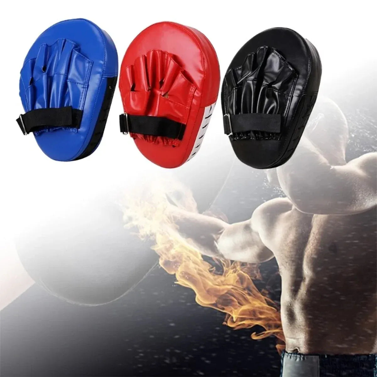 3 Colours Taekwondo Boxing Training Hand Foot Target Arc Pad Muay Thai Equipment - Red