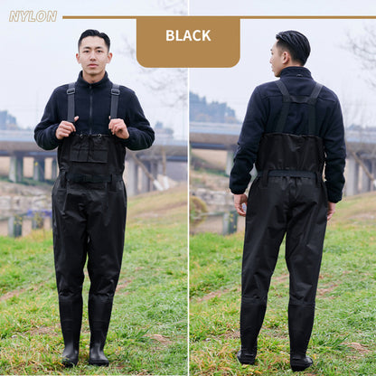 Waterproof Ultra Light Breathable Wading Pants Nylon Half Length Gear - Black-46
