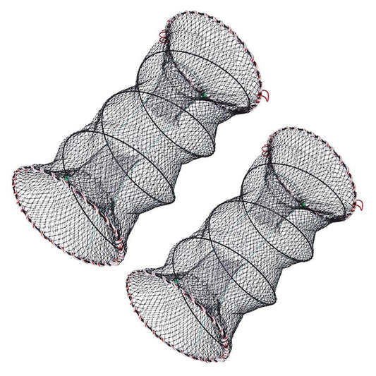 2PCS Shrimp Crab Lobster Fishing Net Fish Trap Cage for Carp Crucian Breeding