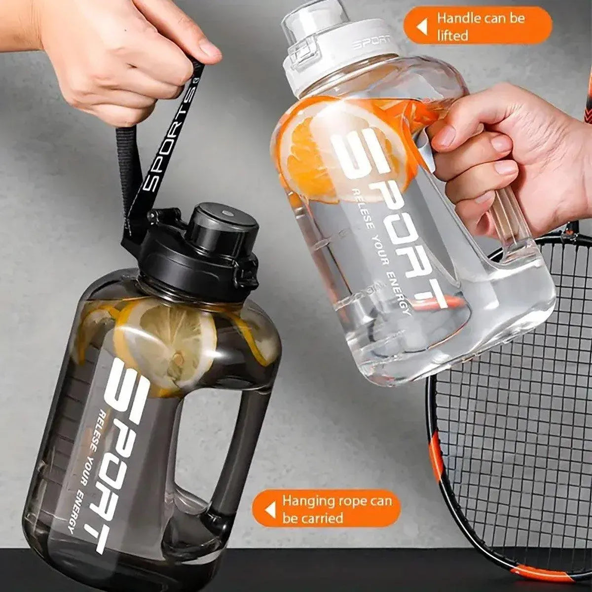 Large Capacity Water Cup Fitness Sports Water Bottle for Gym Outdoor Activities - Pink