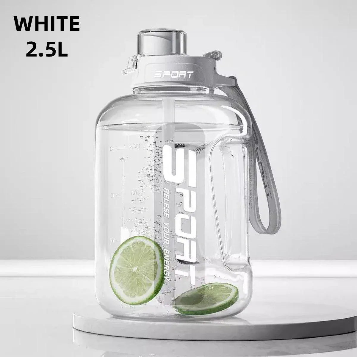 Large Capacity Water Cup Fitness Sports Water Bottle for Gym Outdoor Activities - Pink