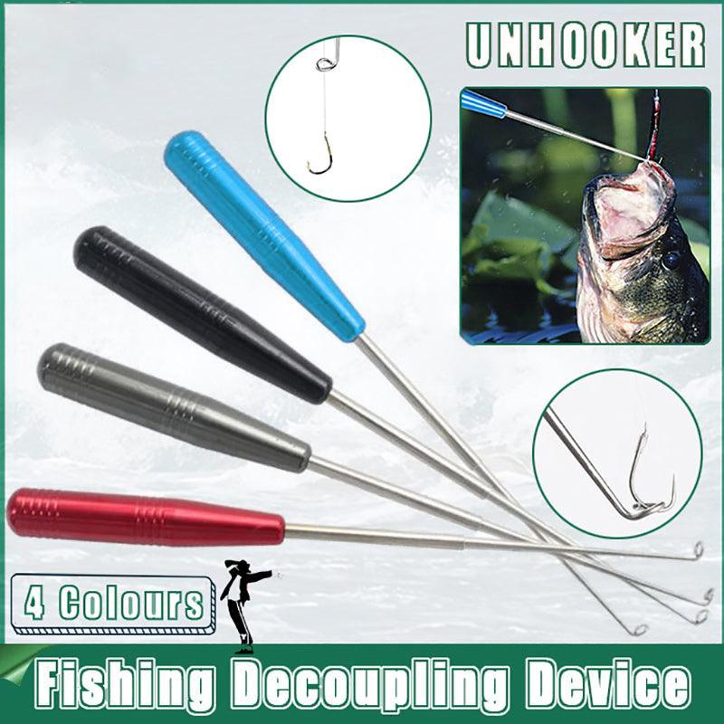 Fishing Hook Remover Stainless Steel Fishhook Dehooker Hook Detacher Extractor - Black