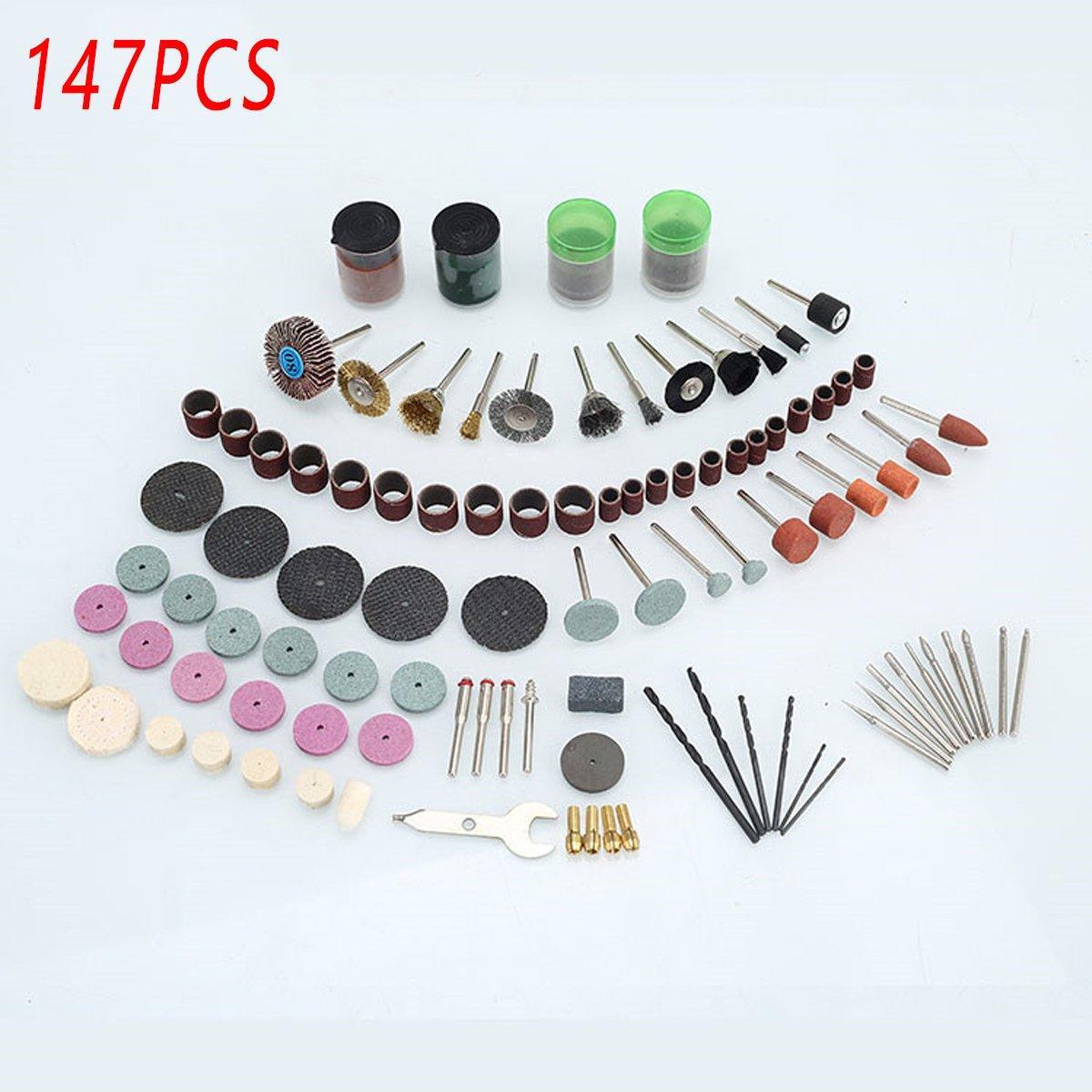 100/147pcs Electric Mill Set Accessories Grinding Cutting Drilling Tool Kit - 147Pcs(Without Grinder Pen)