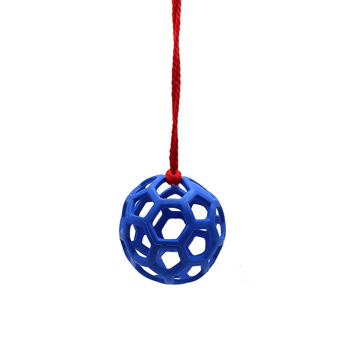 Hanging Hay Feeders Stable Feed Polo Feeding Balls Toy for Horses and Livestock - Red