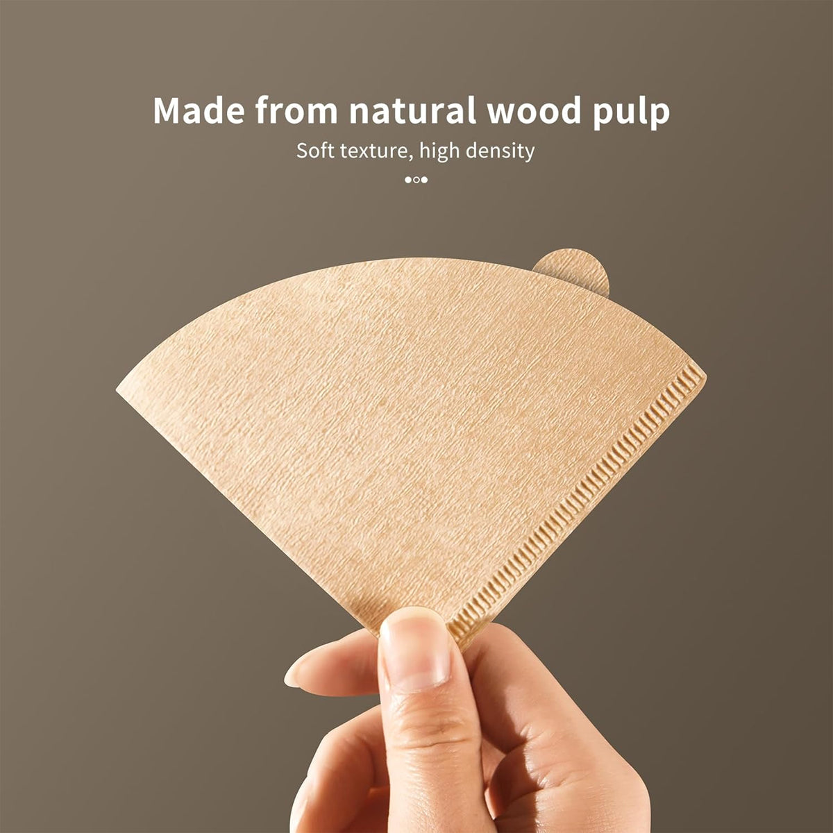 100PCS Coffee Filter Paper Drip Cone Funnel Handmade Filters for Coffee Machine - V01-100PCS