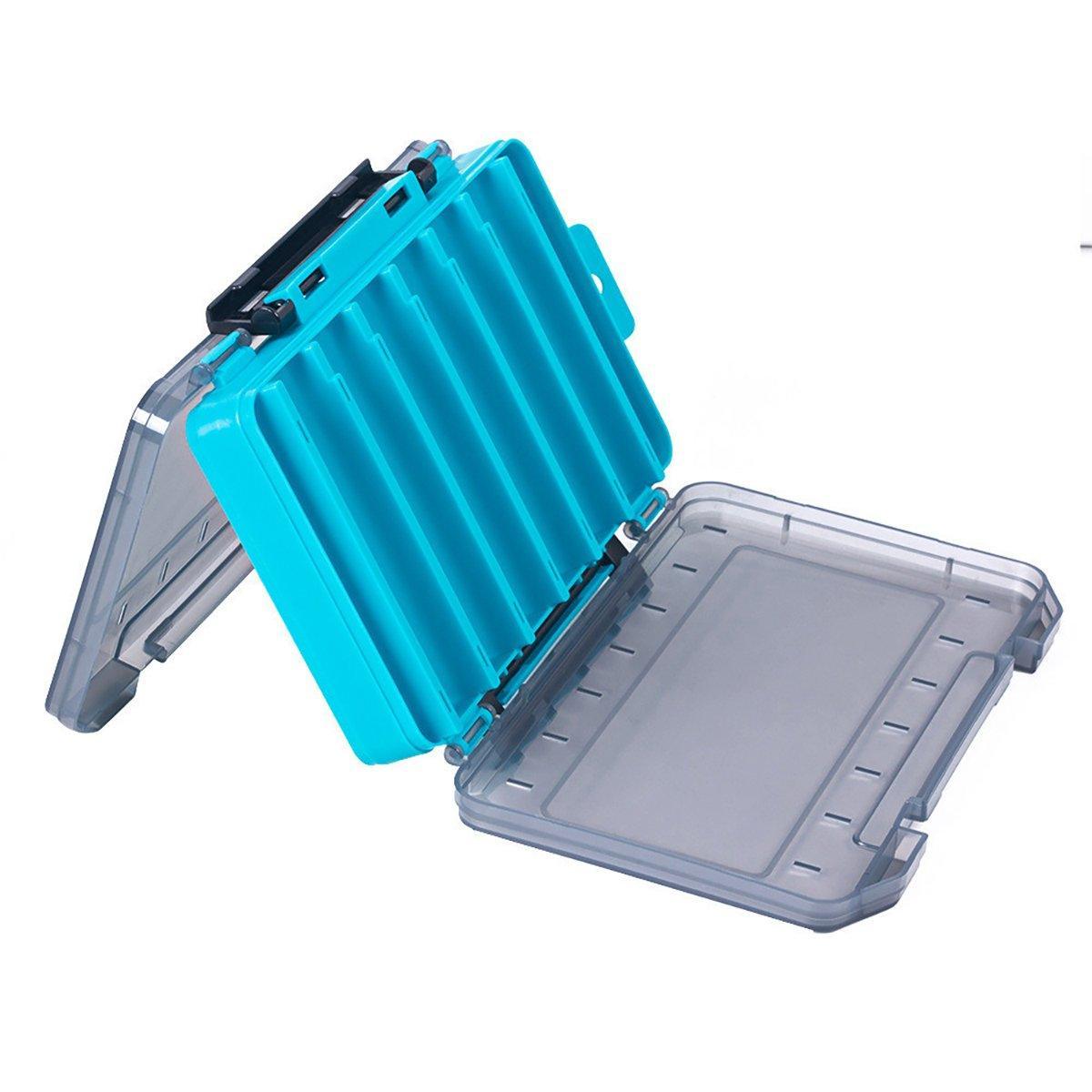 Multifunctional Fishing Bait Storage Box Accessories Gear Organizer Tool Box - Blue-S