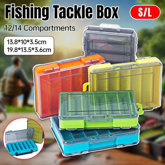 Multifunctional Fishing Bait Storage Box Accessories Gear Organizer Tool Box - Orange-L