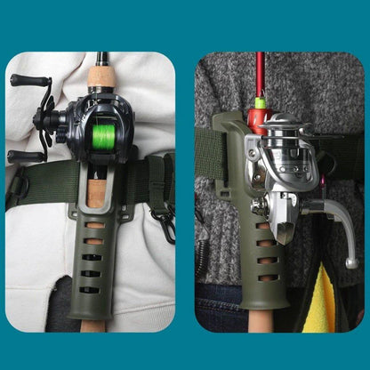 Adjustable Fishing Rod Holder Belt Portable Waist Strap Fishing Gear Rod Storage