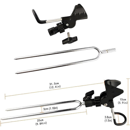 Fishing Rod Bracket Setter Pole Stand Hook Holder Rack Tip-Up Ground Fishing Rod