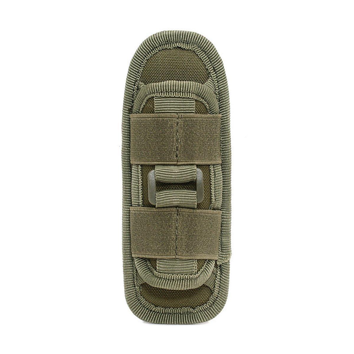 Portable Outdoor Military Flashlight Bag Pouch Tactical Case Holster Belt Holder - Green