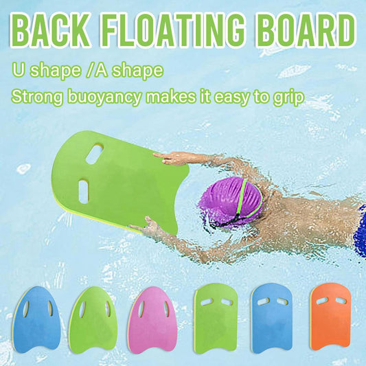 Swimming Back Float for Beginners Buoyancy Pad Gear for Water Training Support - A-shape-Blue