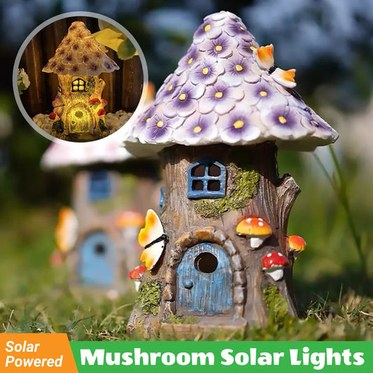 Outdoor Mushroom Solar Lights Garden Decor Yard Lawn Ornament Path Light Durable
