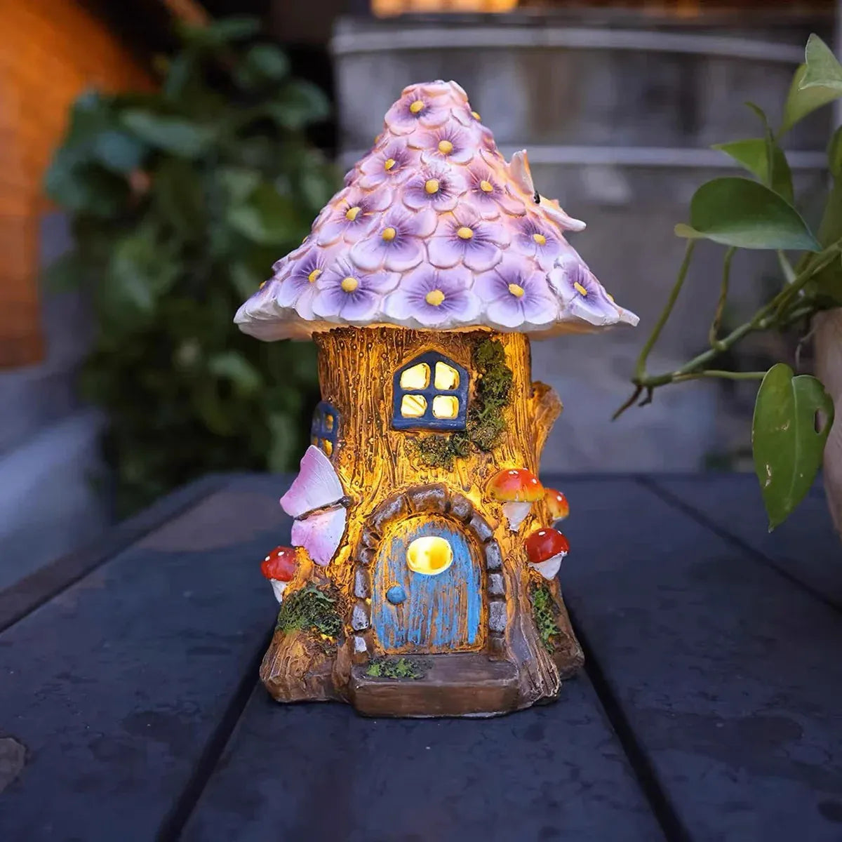 Outdoor Mushroom Solar Lights Garden Decor Yard Lawn Ornament Path Light Durable