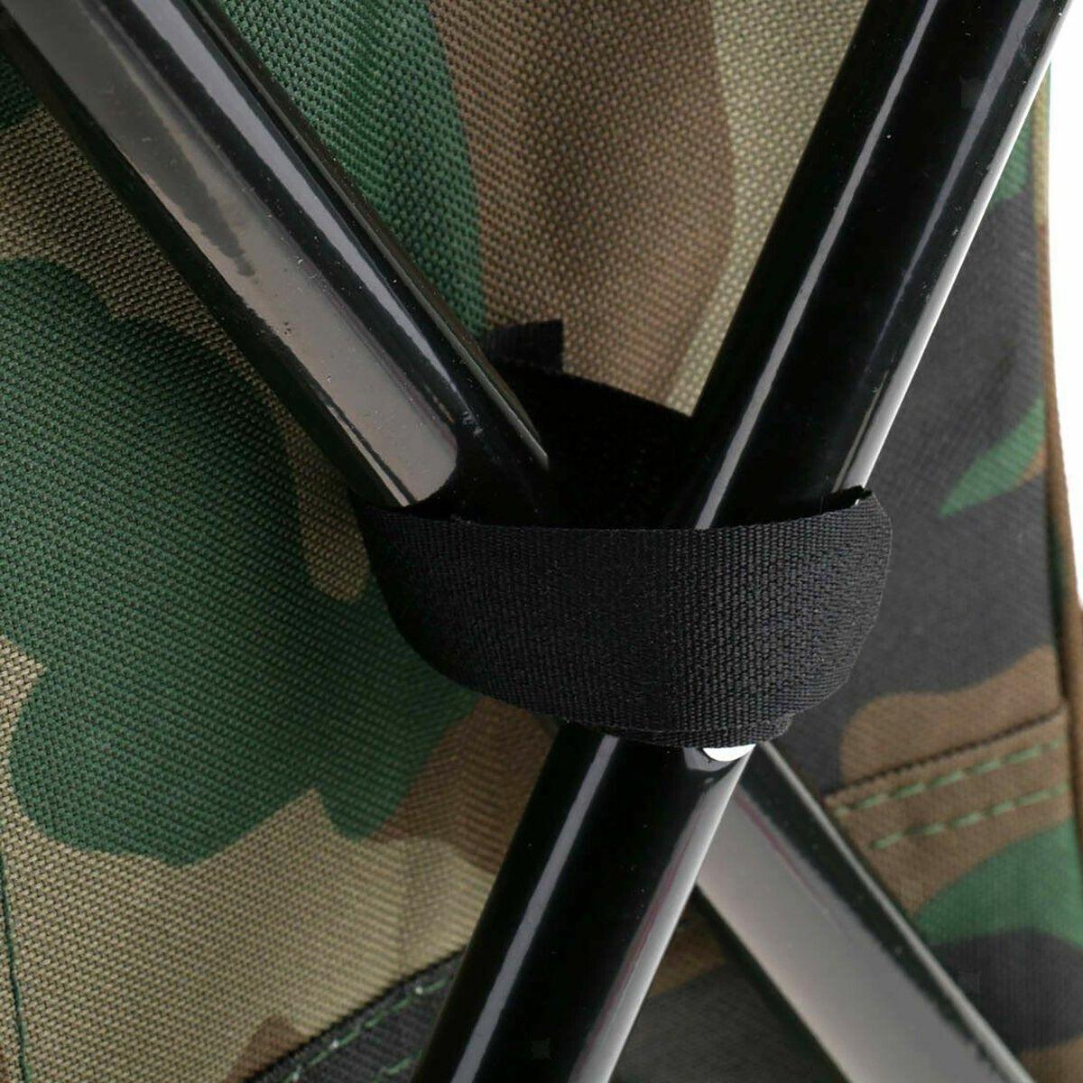 Portable Outdoor Folding Chair Oxford Small Stool for Fishing Camping Hiking - Blue