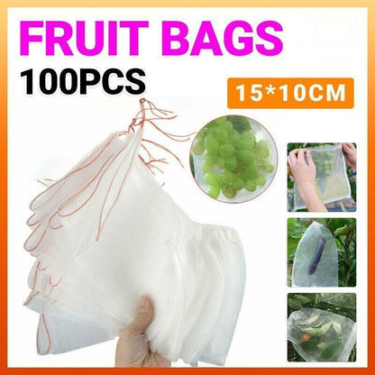 100X Fruit Fly Protection Bags - Exclusion Net to Stop Pests & Bugs