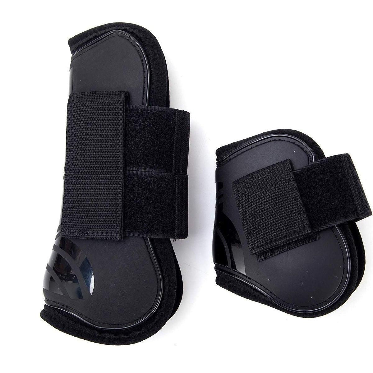 4pcs Show Jumping Horse Leg Warmers Gaiters for Joint Protection Equine Gear - White