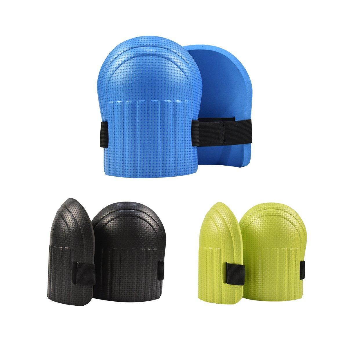 Professional Knee Pads for Construction Flooring Tiling Knee Protection Gear - Black