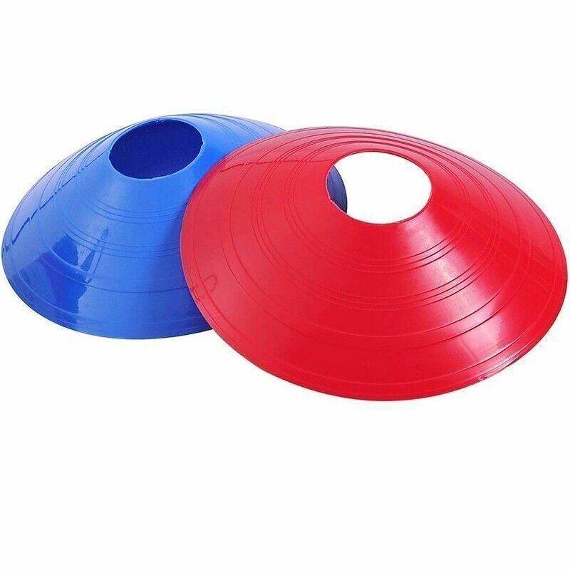 60 Pack Sports Training Discs Markers Cones Soccer Rugby Fitness Exercise